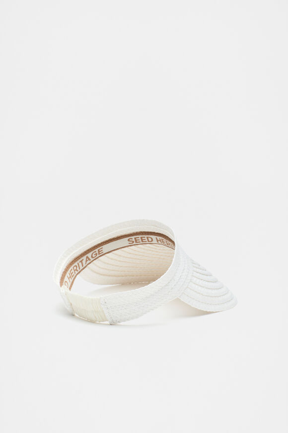 Woven Wrap Visor  White  hi-res
