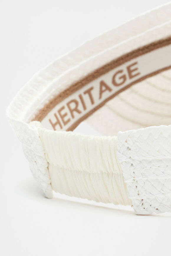 Woven Wrap Visor  White  hi-res