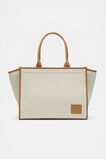 Framed Canvas Tote  Natural  hi-res