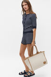 Framed Canvas Tote  Natural  hi-res