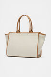 Framed Canvas Tote  Natural  hi-res