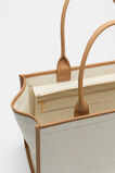 Framed Canvas Tote  Natural  hi-res