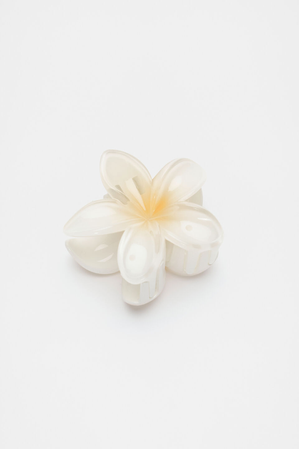 Hibiscus Claw Clip  Cream