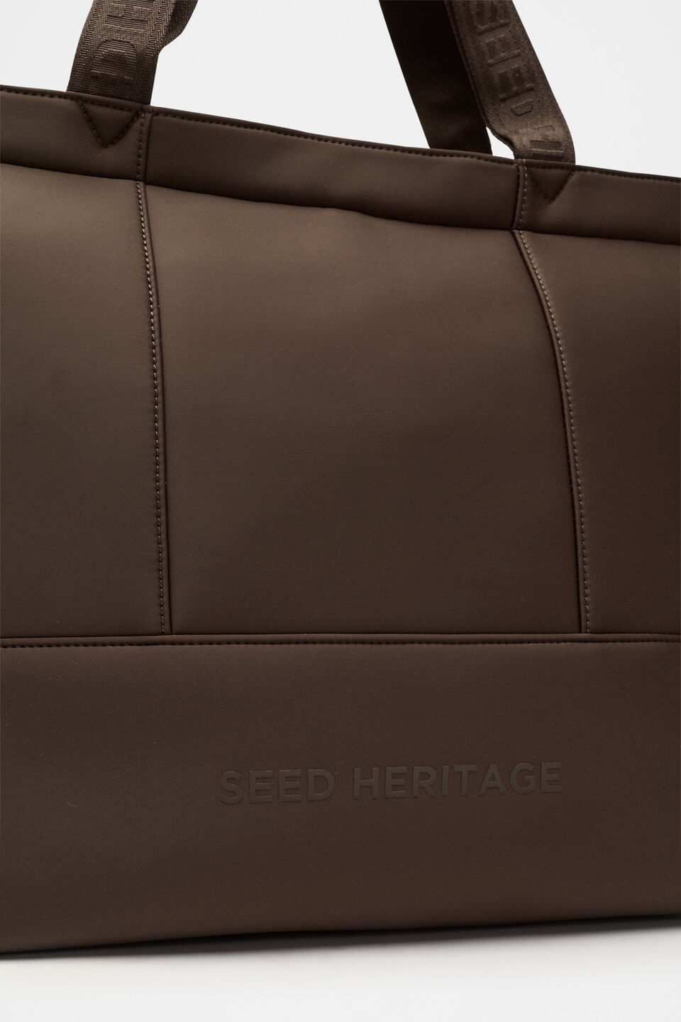 Seed Overnight Tech Tote  Dark Espresso