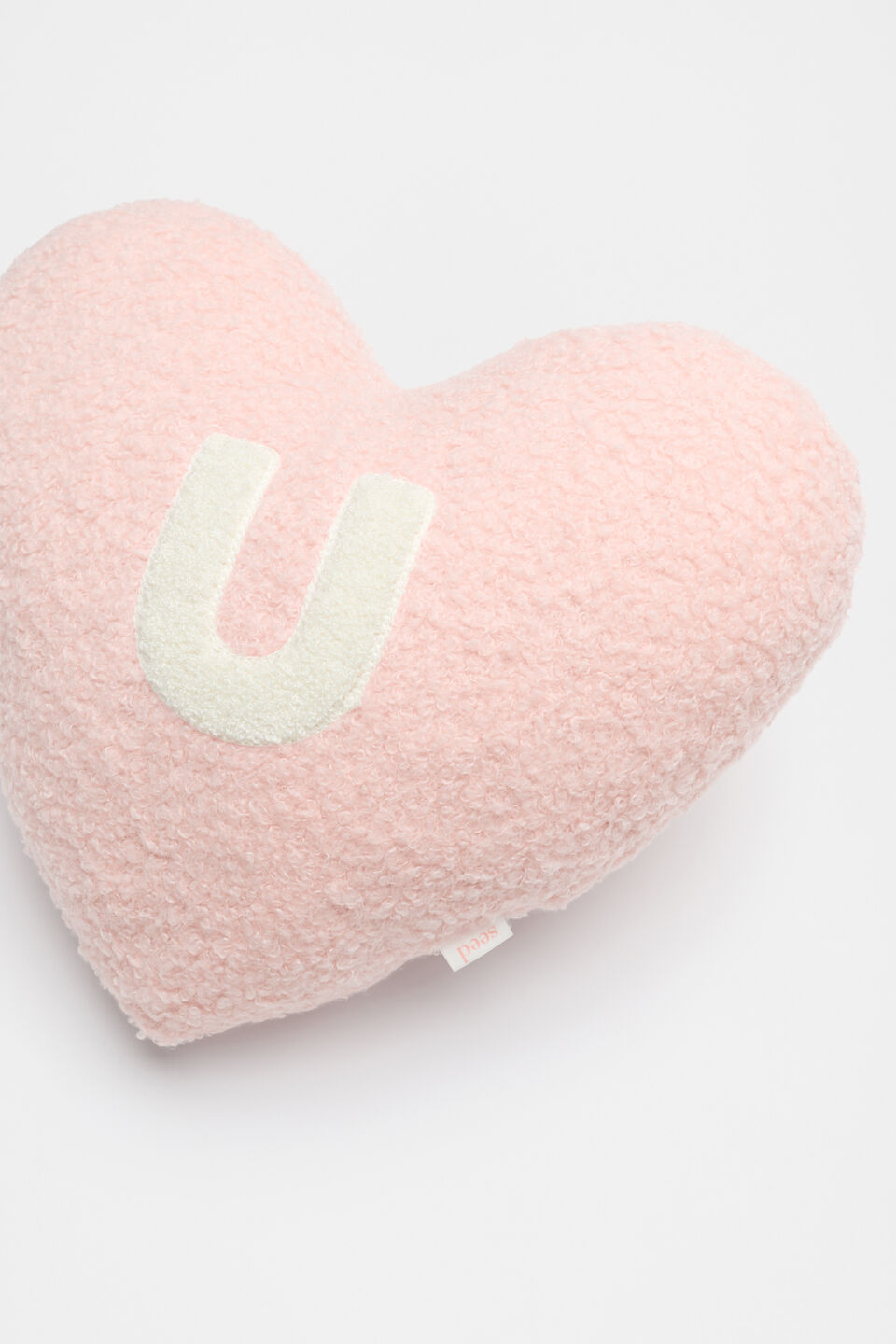 Heart Initial Cushion  U