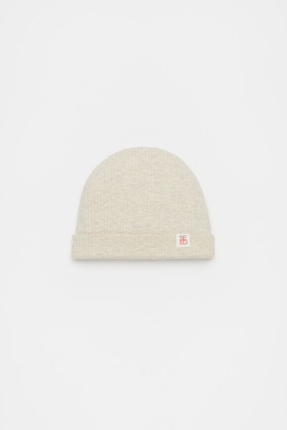 Logo Beanie  Cream Marle  hi-res