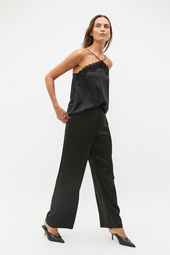 Silk Lace Camisole  Black  hi-res