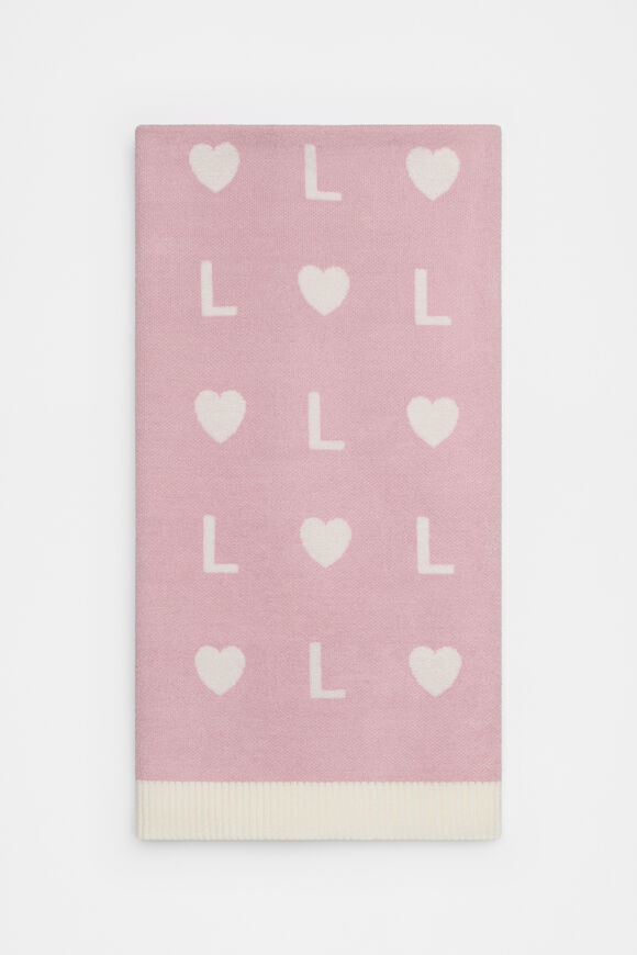 Heart Initial Blanket  L  hi-res