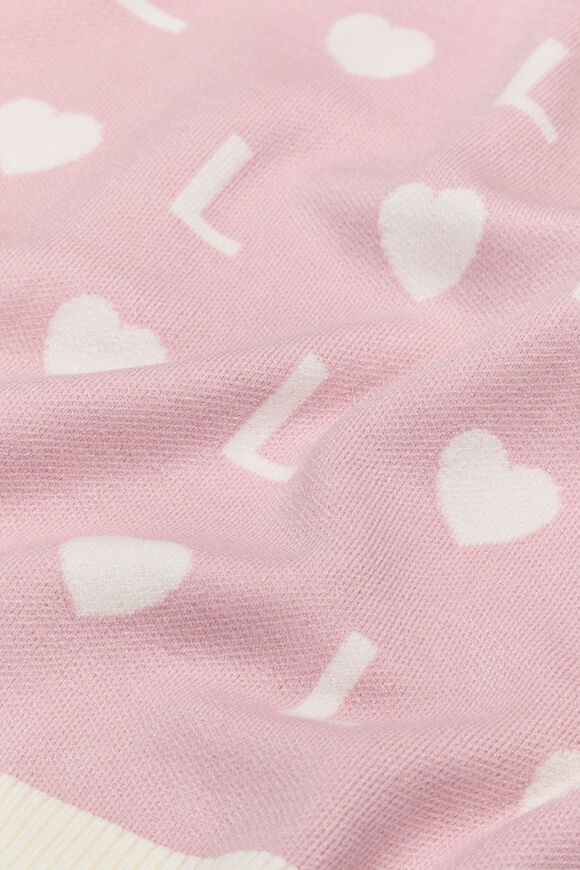 Heart Initial Blanket  L  hi-res