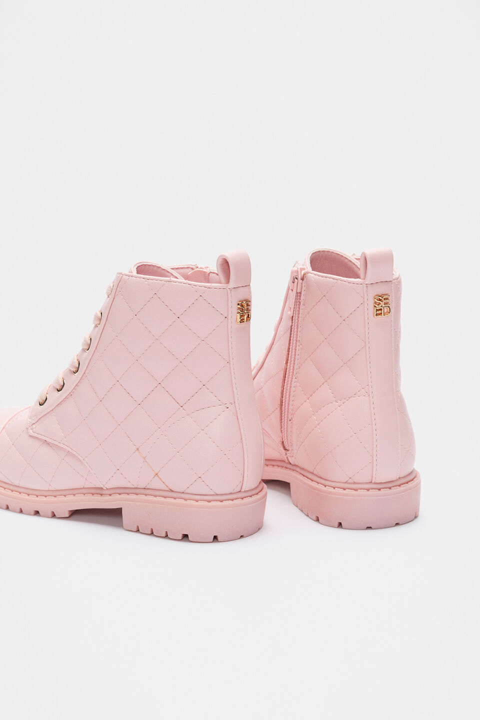 Quilted Hiking Boot  Rose Petal