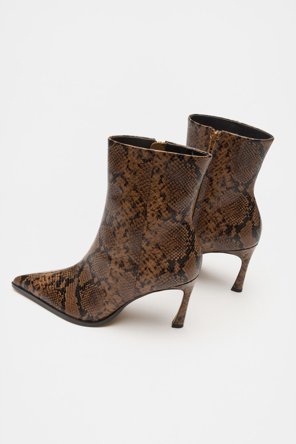 Zia Ankle Boot  Toffee Snake Print
