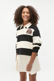 Patched Rugby Tee  Black  hi-res