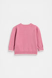 Heart Knit Cardigan  Raspberry  hi-res