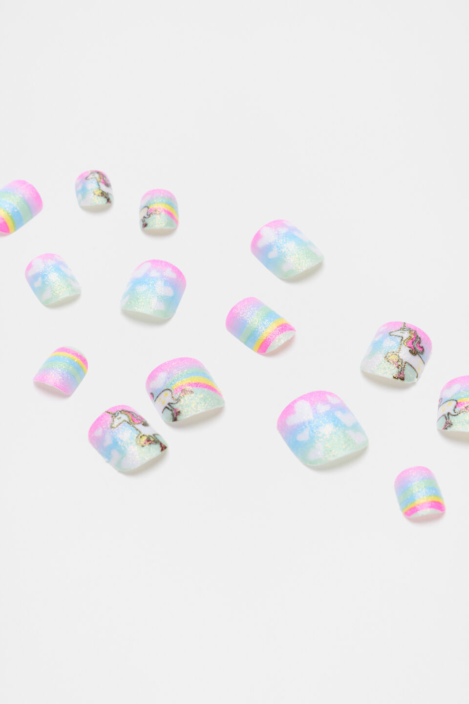 Unicorn Kisses Press on Nails  Multi