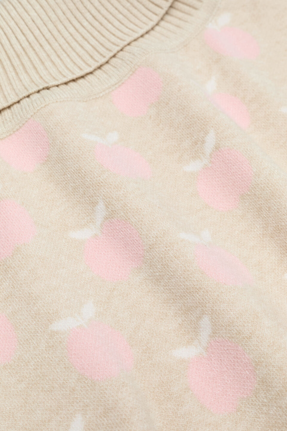 Apple Poncho  Oat Marle