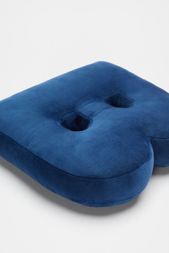 Blue Velvet Initial Cushion  B  hi-res