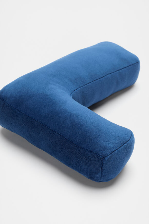 Blue Velvet Initial Cushion  L  hi-res