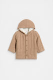 Cable Knit Jacket  Biscuit  hi-res