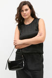 Textured Satin Top  Black  hi-res