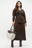 Longline V Neck Cardigan  Dark Espresso  hi-res