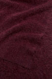 Fluffy Textured Scarf  Plum Red Marle  hi-res