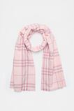 Multi Check Scarf  Rose Petal  hi-res