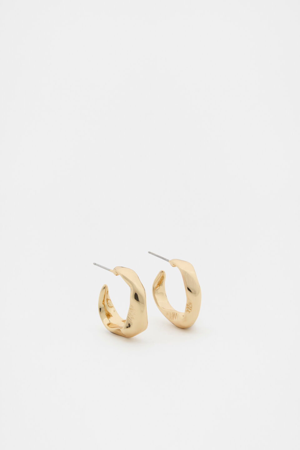 Small Molten Hoop  Gold