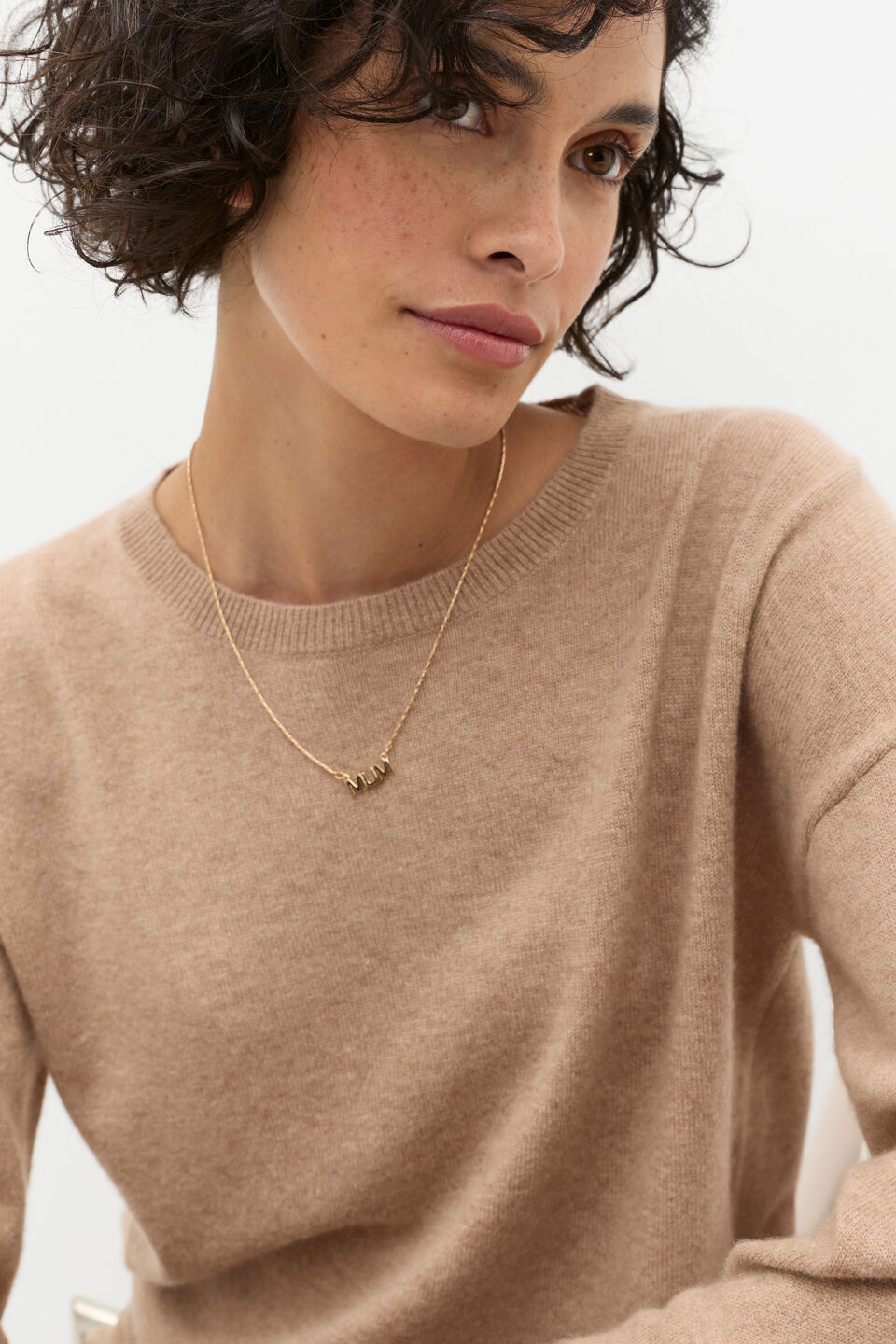 Mum Necklace  Gold
