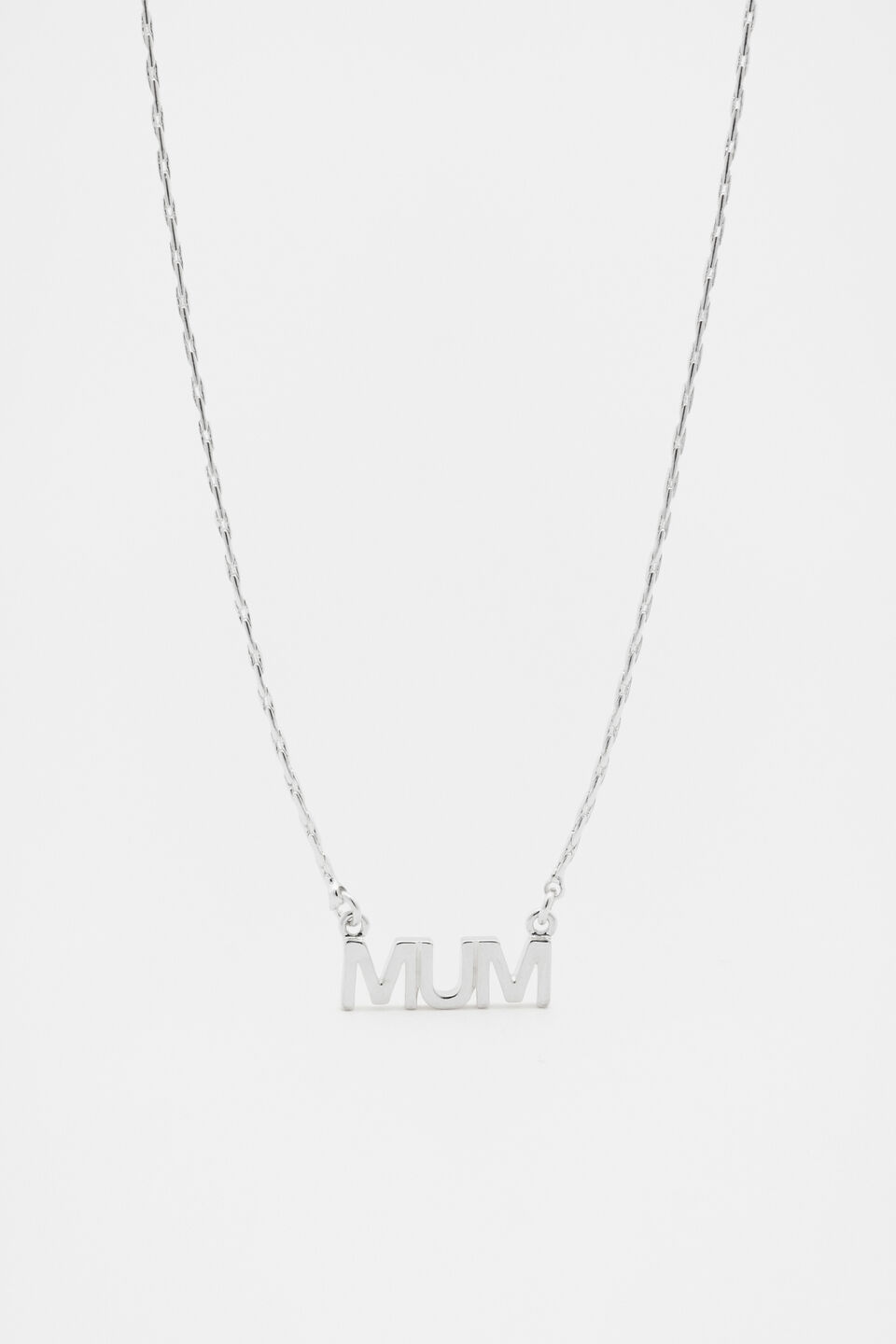 Mum Necklace  Silver