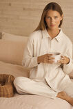 Vertical Rib Shirt and Pant Set  Oat Marle  hi-res