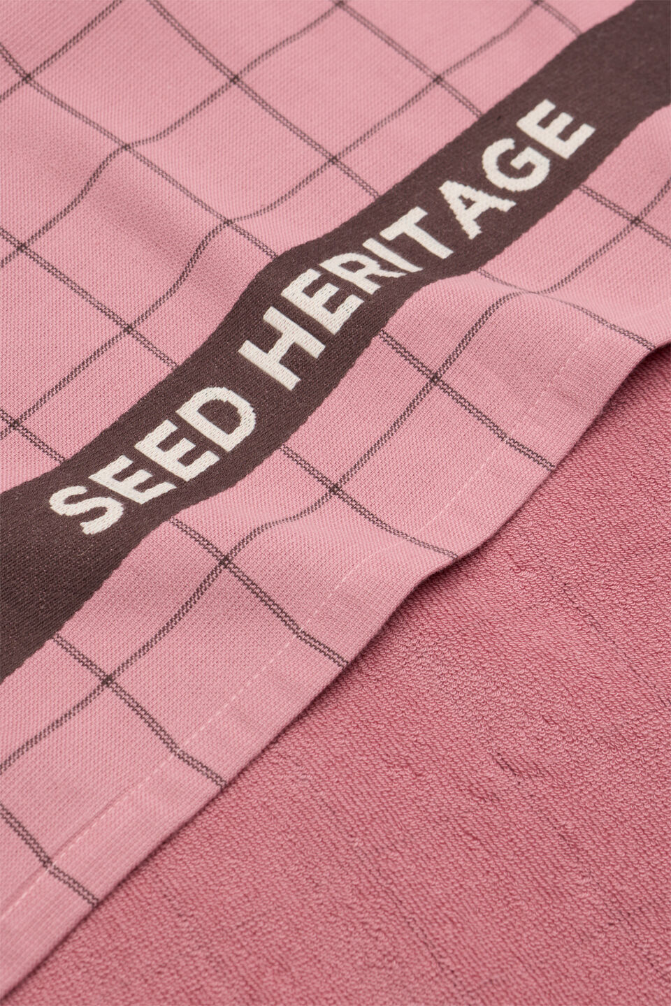 Seed Logo Tea Towel  Mauve