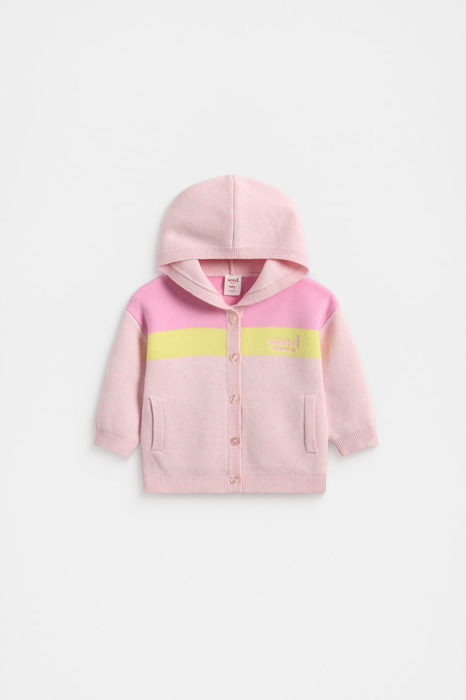 Button Up Knit  Rose Petal Marle
