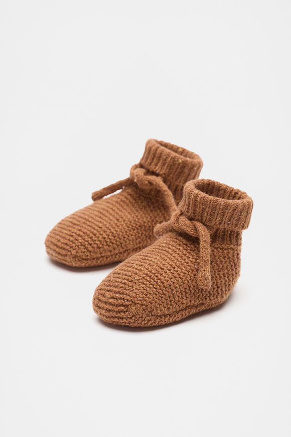 Knit Booties  Pumpkin Spice  hi-res