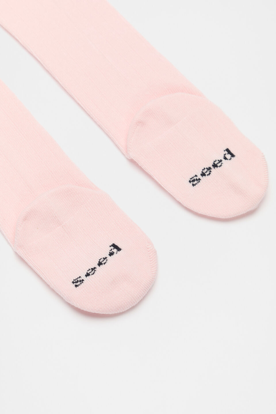 Rib Full Length Tight  Light Pink