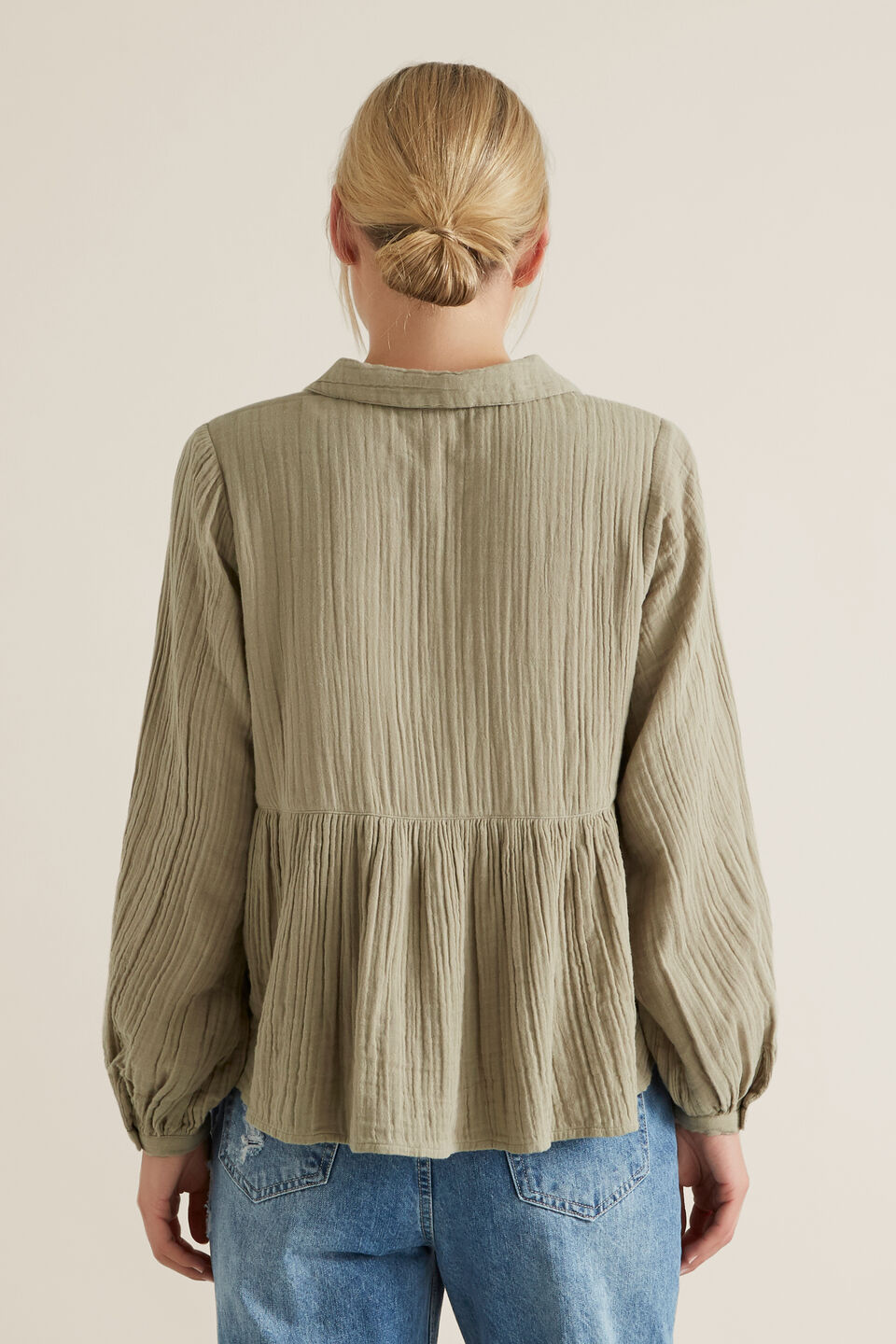 Textured Flowy Blouse  
