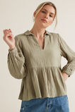 Textured Flowy Blouse    hi-res