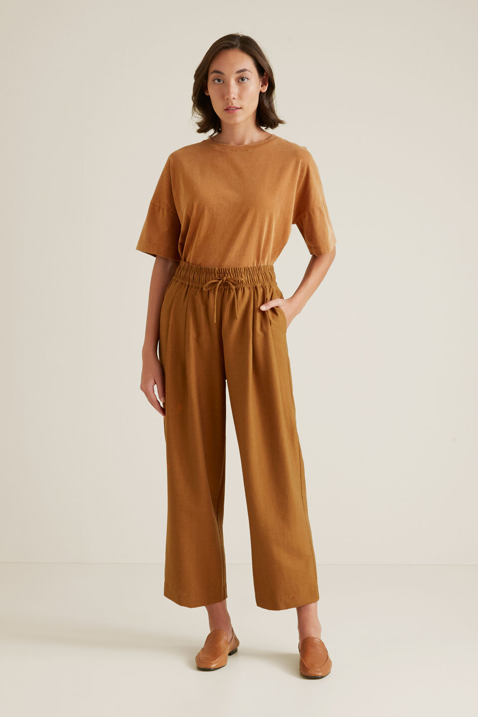 Wide Leg Drawstring Pant  