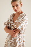 Palm Print Midi Dress    hi-res