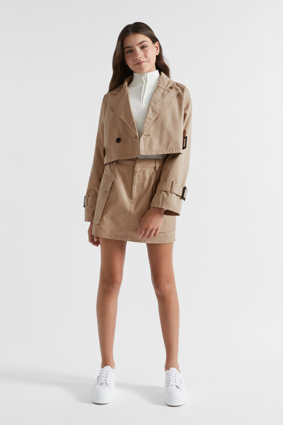 Zip Neck Top  White  hi-res