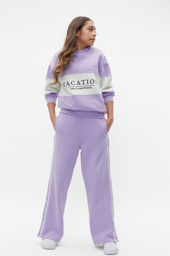 Colourblock Sweat  Amethyst  hi-res
