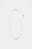 Fine Pearl Initial Necklace  A  hi-res