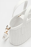 Woven Basket Crossbody Bag  White  hi-res