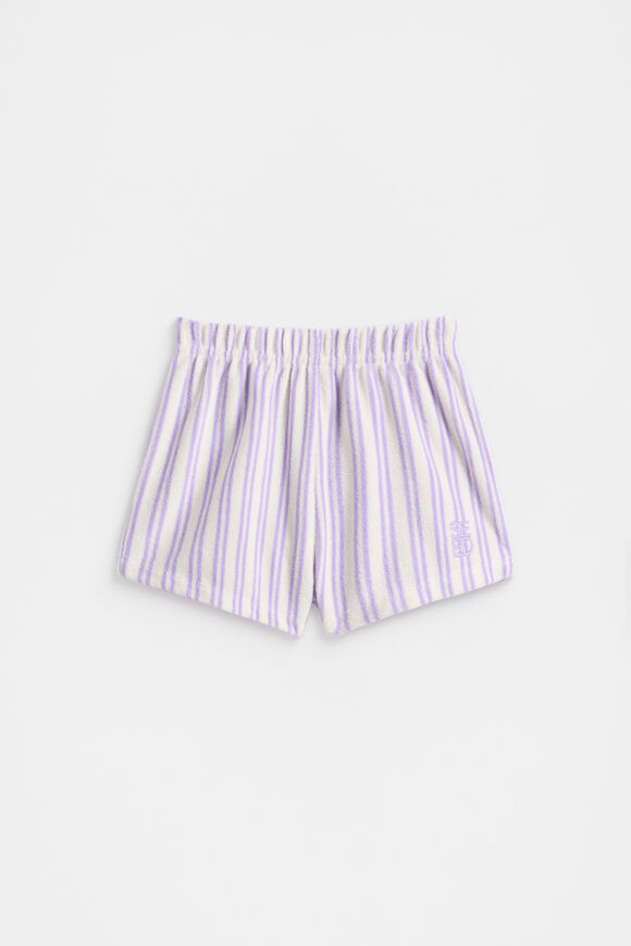 Stripe Terry Short  Bright Lavender  hi-res