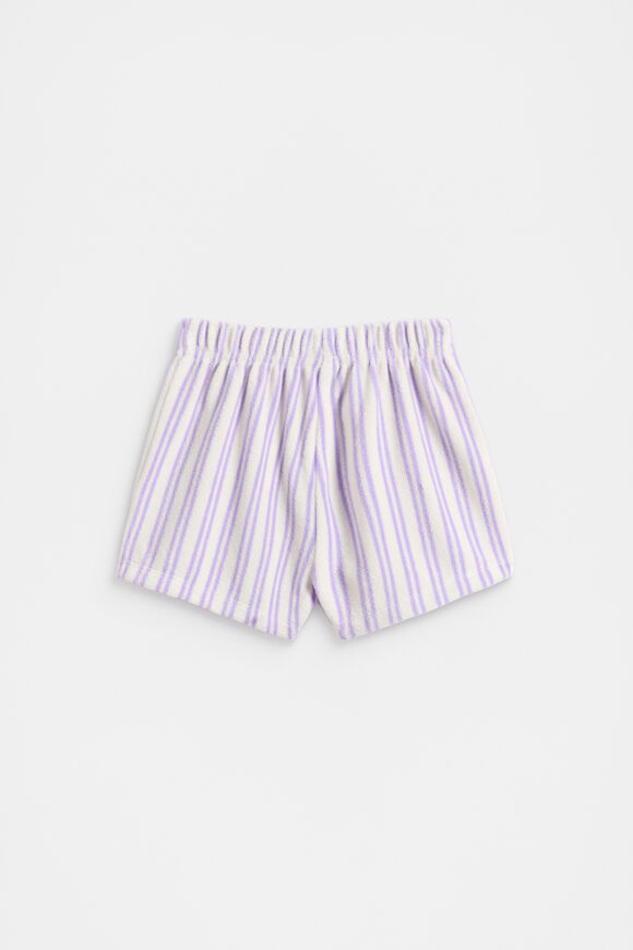 Stripe Terry Short  Bright Lavender  hi-res