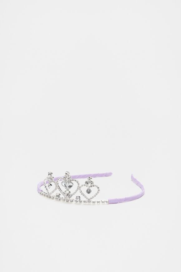 Grosgrain Wrapped Tiara  Bright Orchid  hi-res