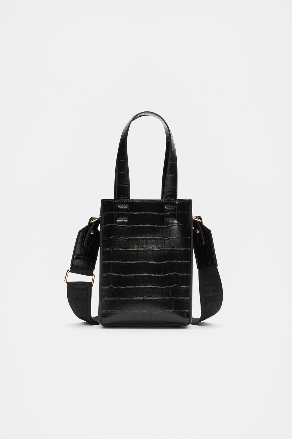 Two Tone Mini Crossbody Bag  Black