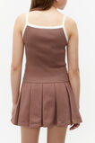 Contrast Knit Tank  Cocoa  hi-res