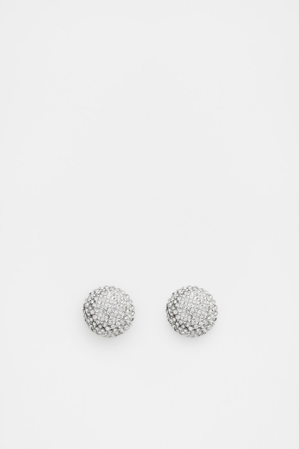 Sparkle Dome Stud  Silver