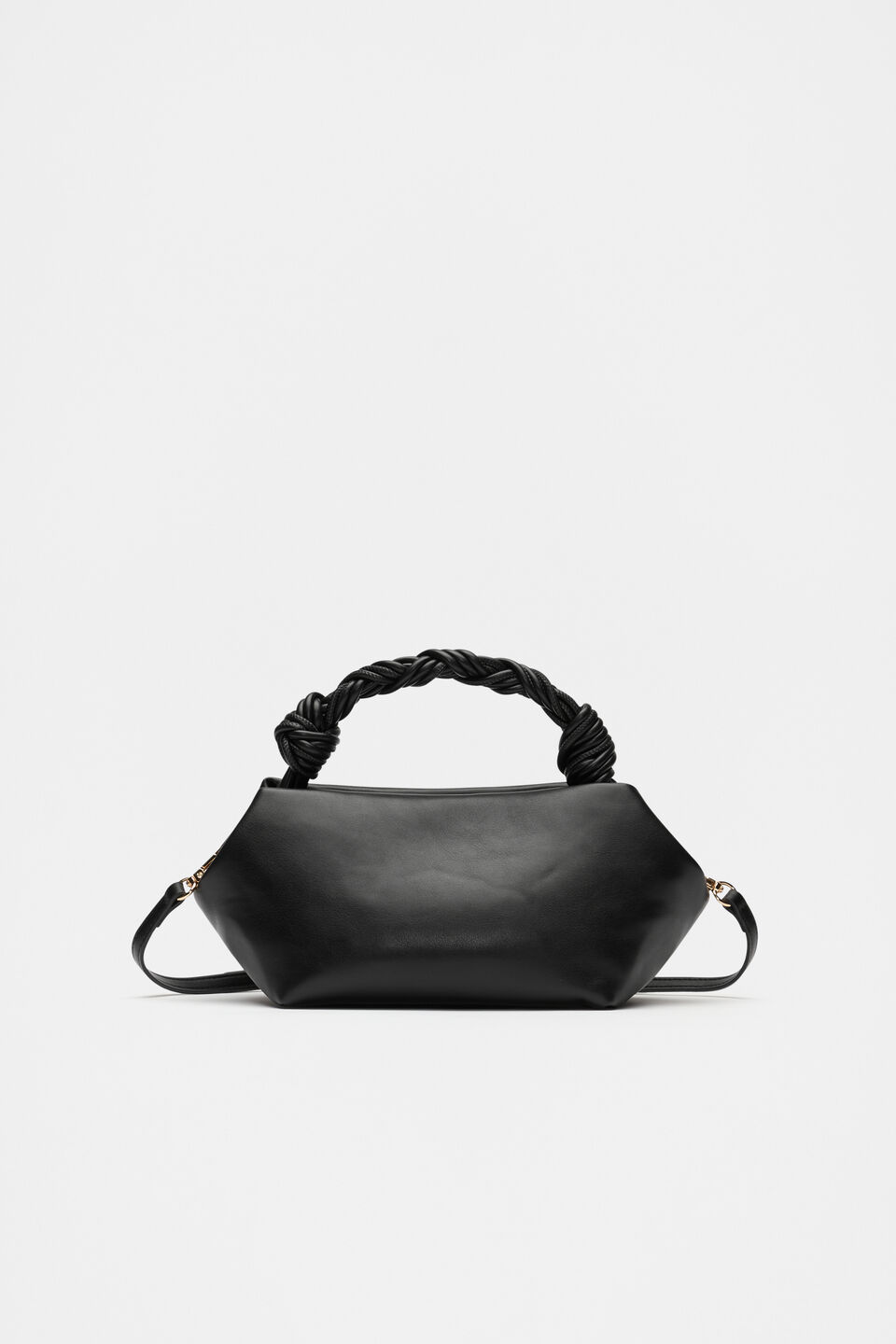 Braided Shoulder Bag  Black
