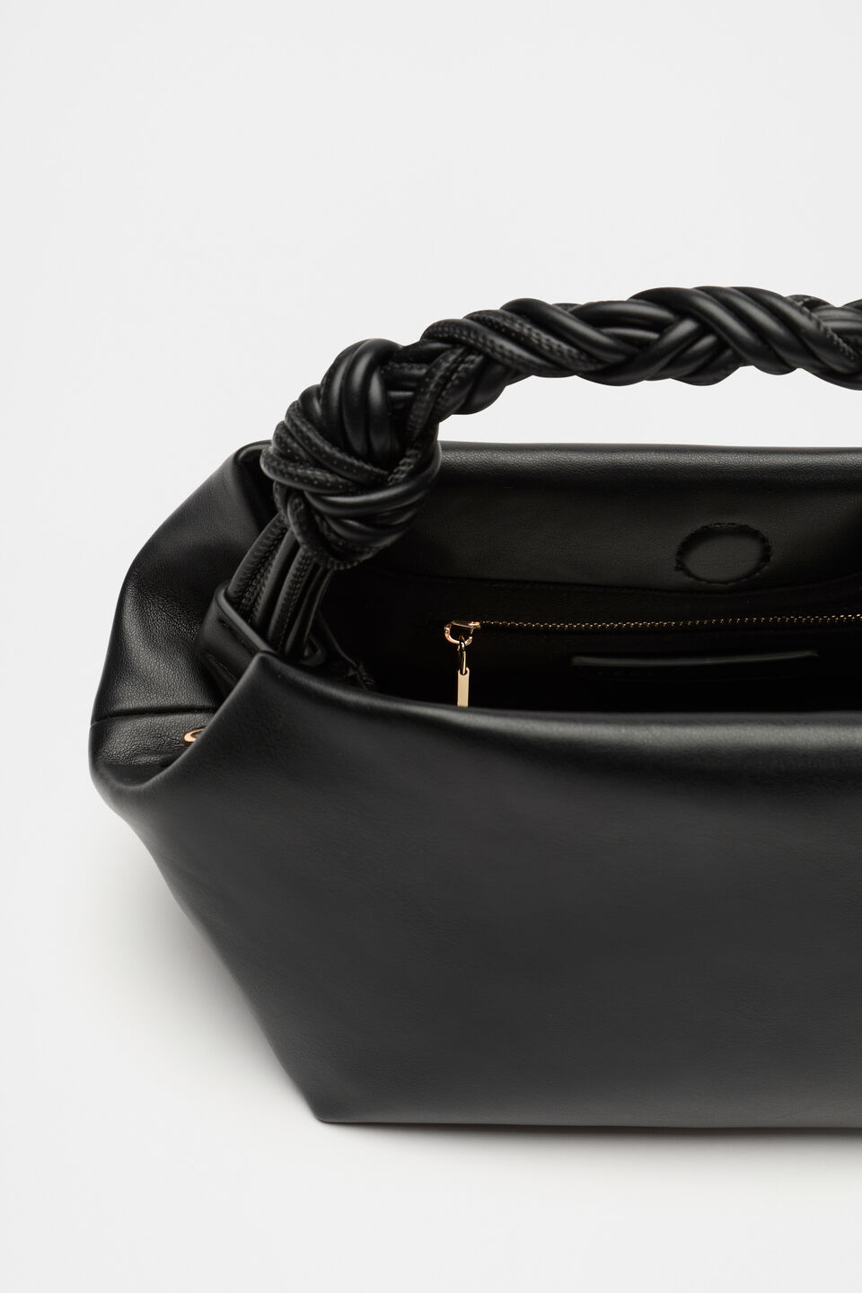 Braided Shoulder Bag  Black
